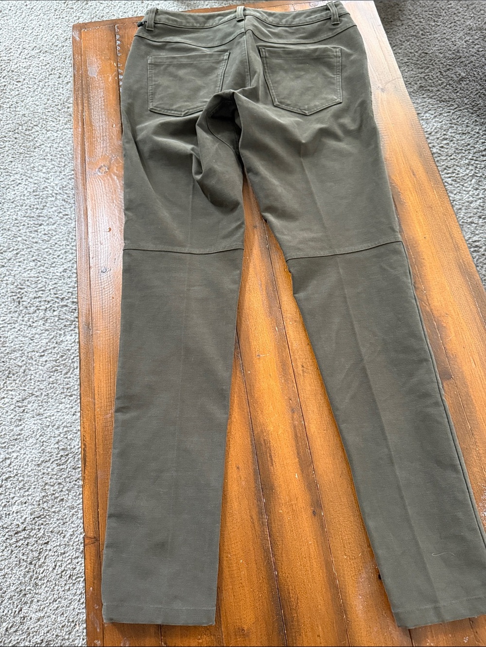 lululemon athletica Men's Olive Green Stretch Chinos